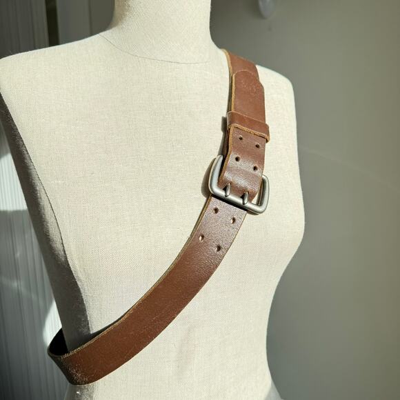 GAP Brown Leather Belt Men’s Size 38 Made in USA - Picture 5 of 6